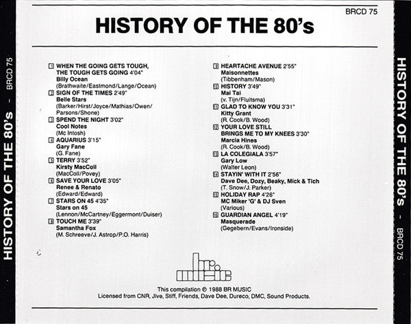 Various : History Of The 80's (CD, Comp)