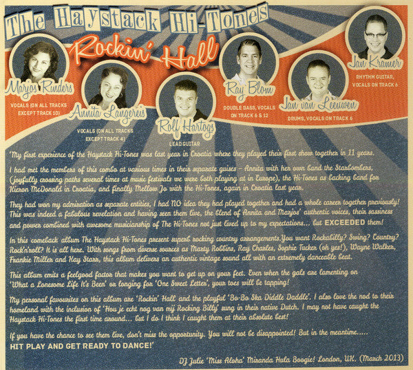 The Haystack Hi-Tones : Rockin' Hall (CD, Album)