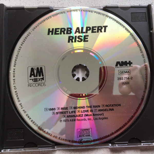 Herb Alpert : Rise (CD, Album, RE)