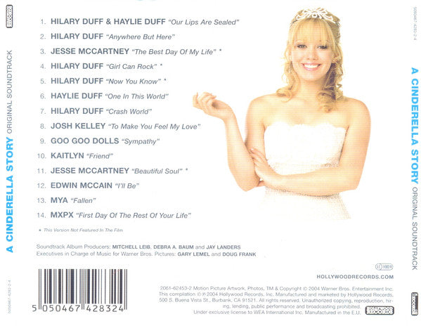 Various : A Cinderella Story (Original Soundtrack) (CD, Album, Comp)