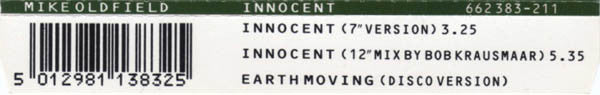 Mike Oldfield : Innocent (CD, Maxi)