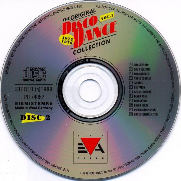 Various : The Original Disco Dance Collection - Vol. 1 - 1975-1979 (2xCD, Comp)