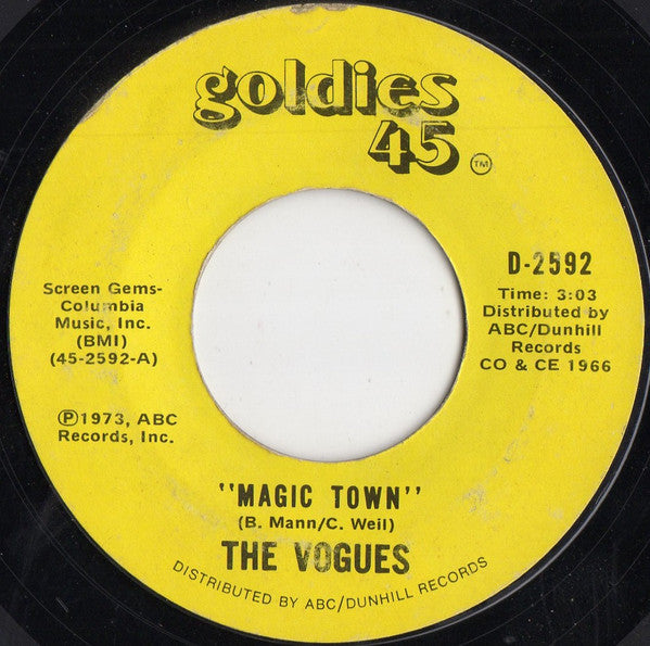 The Vogues : Magic Town / Humpy Dumpty (7", Single)