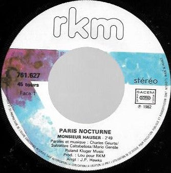 Paris Nocturne : Monsieur Hauser (7")