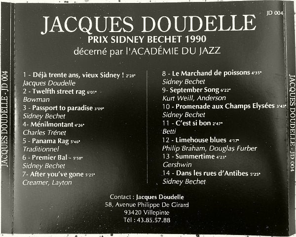 Jacques Doudelle : Jazz Orchestra (Sydney Bechet Junior) (CD, Album, RP)