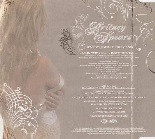 Britney Spears : Someday (I Will Understand) (CD, Single, Promo)