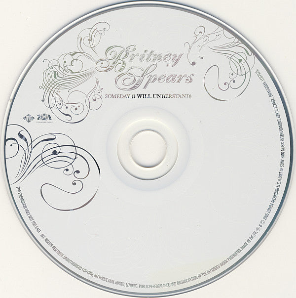 Britney Spears : Someday (I Will Understand) (CD, Single, Promo)