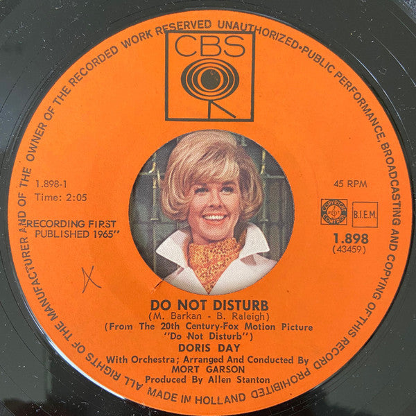 Doris Day : Do Not Disturb (7", Single)