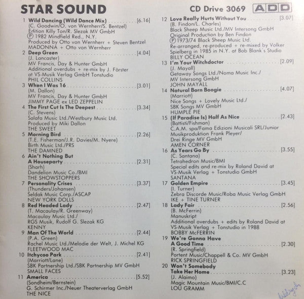 Various : Star Sound (CD, Comp)