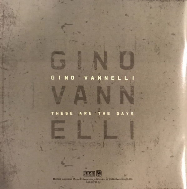 Gino Vannelli : These Are The Days (CD, Comp)