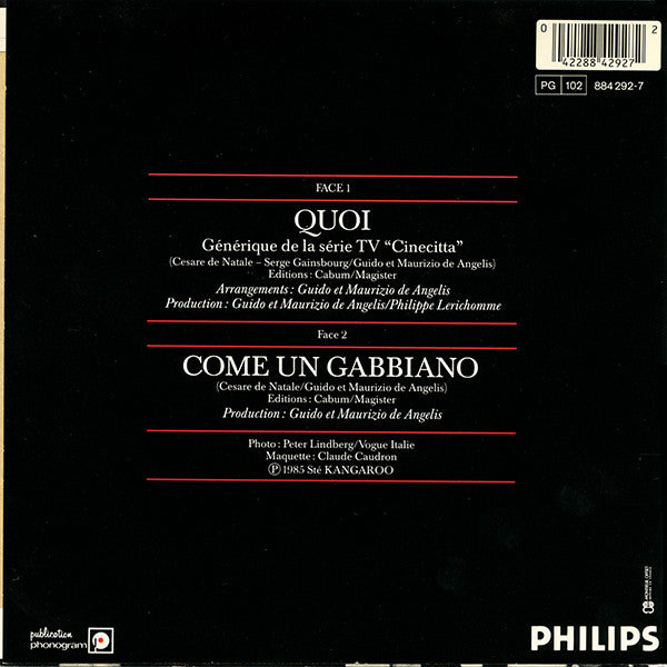 Jane Birkin : Quoi (7", Single, Inj)