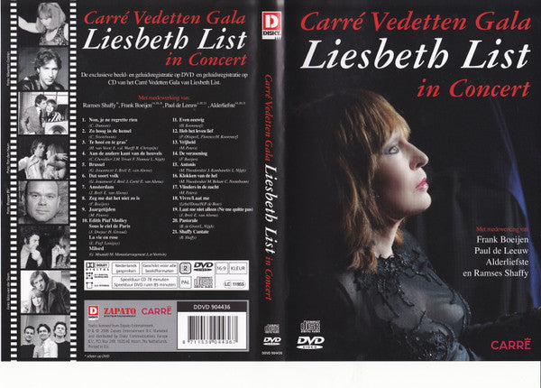 Liesbeth List : Carré Vedetten Gala - Liesbeth List In Concert (DVD-V, Album, Dlx, PAL + CD, Album, Dlx)