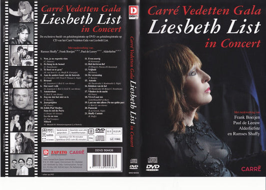 Liesbeth List : Carré Vedetten Gala - Liesbeth List In Concert (DVD-V, Album, Dlx, PAL + CD, Album, Dlx)