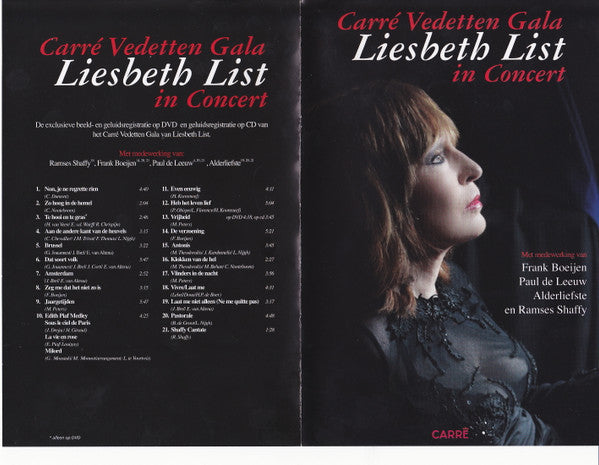 Liesbeth List : Carré Vedetten Gala - Liesbeth List In Concert (DVD-V, Album, Dlx, PAL + CD, Album, Dlx)