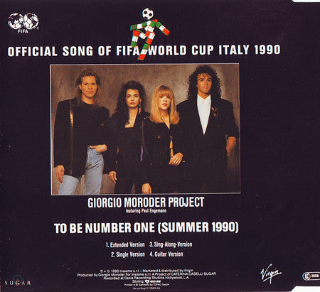 Giorgio Moroder Project featuring Paul Engemann : To Be Number One (Summer 1990) (CD, Maxi)
