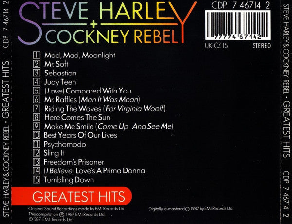 Steve Harley & Cockney Rebel : Greatest Hits (CD, Comp, RM)