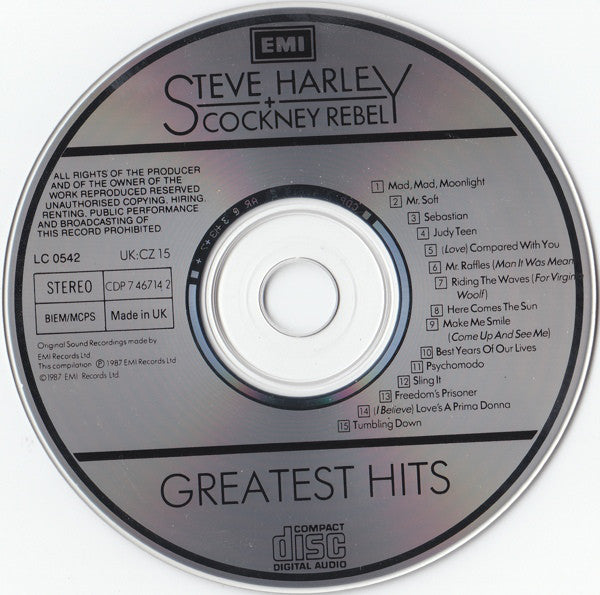 Steve Harley & Cockney Rebel : Greatest Hits (CD, Comp, RM)
