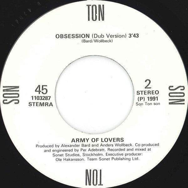 Army Of Lovers : Obsession (7", Single)