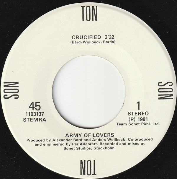 Army Of Lovers : Crucified (7", Single)
