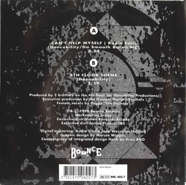 2 Brothers On The 4th Floor & Da Smooth Baron MC : Can't Help Myself (7", Single)