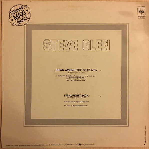 Steve Glen : Down Among The Dead Men (The Story Of The Titanic) (12")