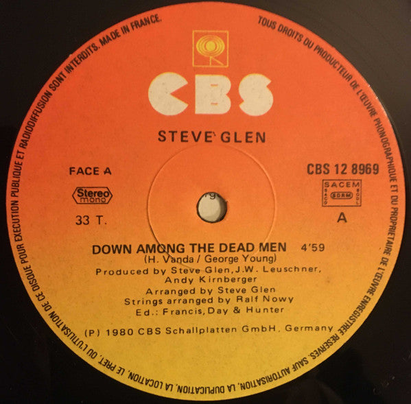 Steve Glen : Down Among The Dead Men (The Story Of The Titanic) (12")