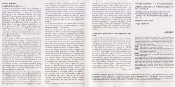Hector Berlioz : New York Philharmonic, Zubin Mehta : Symphonie Fantastique / Les Troyens (Excerpts) (CD, Comp, RE, S/Edition)