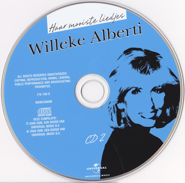 Willeke Alberti : Haar Mooiste Liedjes (2xCD, Comp)