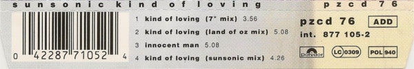 Sunsonic : Kind Of Loving (CD, Single)