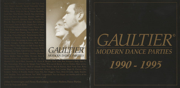 Ronald Molendijk : Gaultier Modern Dance Parties 1990-1995 (CD, Comp, Mixed)