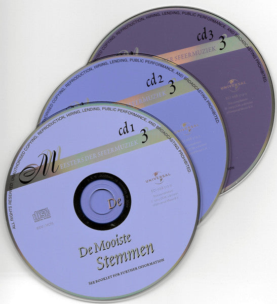 Various : Meesters Der Sfeermuziek 3 - De Mooiste Stemmen (3xCD + Box, Comp, Club)