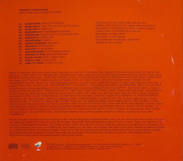Thievery Corporation : Abductions And Reconstructions (CD, Comp)