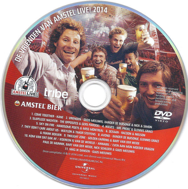 Various : De Vrienden Van Amstel Live! 2014 (Alle Hoogtepunten & Exclusief Backstage Materiaal) (DVD-V)