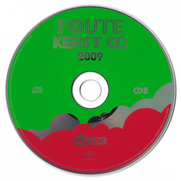 Various : Foute Kerst CD 2009 Van Q-Music (2xCD, Comp)