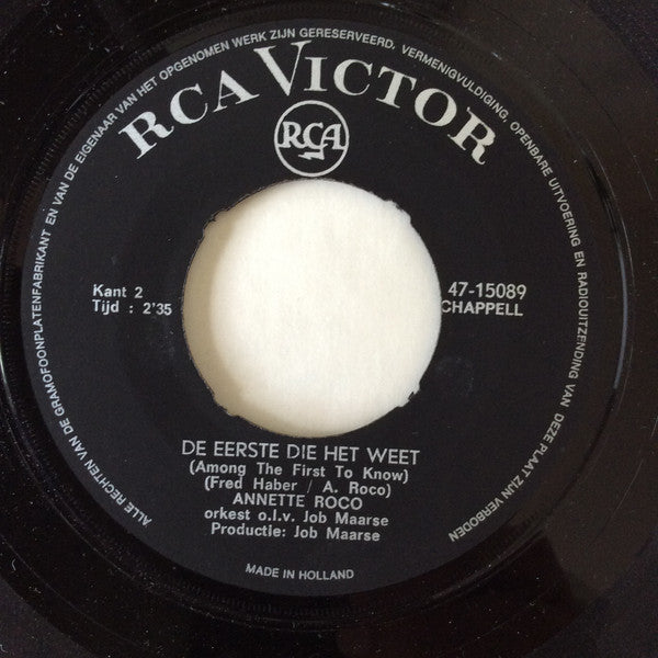 Annette Roco : Mammie, Mag Ik Nog Pappie Zeggen? (7", Single, Mono)