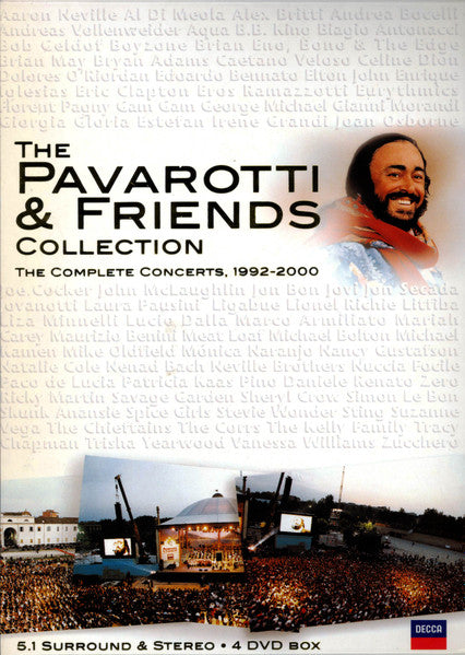 Pavarotti & Friends : The Pavarotti & Friends Collection - The Complete Concerts 1992-2000 (4xDVD-V, NTSC + Box)