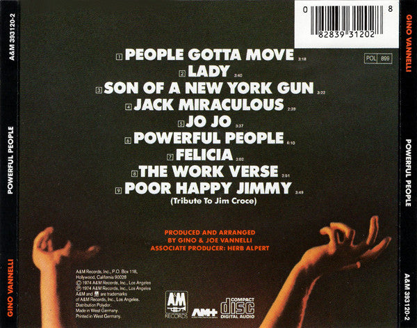 Gino Vannelli : Powerful People (CD, Album, RE, PMD)