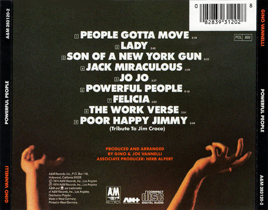 Gino Vannelli : Powerful People (CD, Album, RE, PMD)