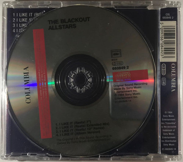 The Blackout Allstars : I Like It (CD, Single)