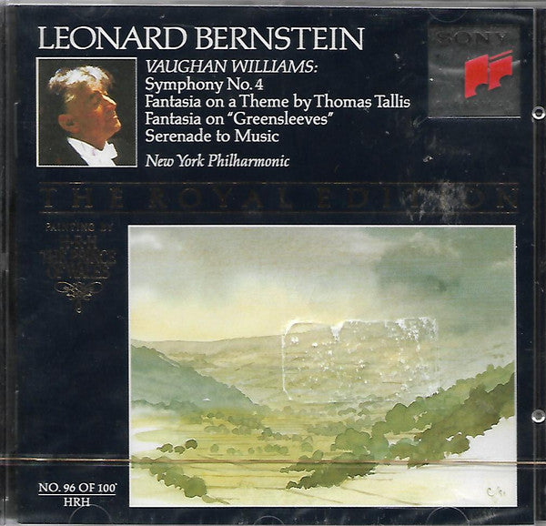 Ralph Vaughan Williams - New York Philharmonic / Leonard Bernstein : Symphony No. 4 - Fantasia On A Theme By Thomas Tallis - Fantasia On "Greensleeves" - Serenade To Music (CD, Comp, RE, RM)
