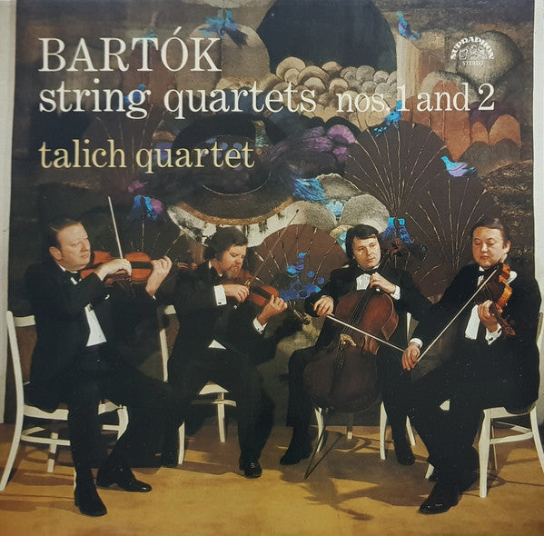 Béla Bartók - Talich Quartet : String Quartets Nos. 1 And 2 (LP, RE)