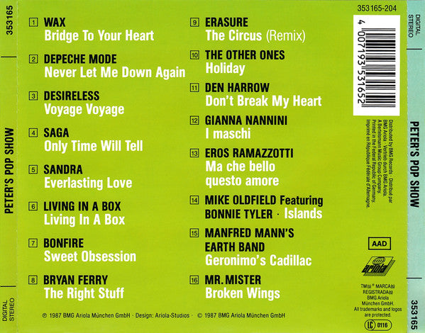 Various : Peter's Pop Show (CD, Comp)