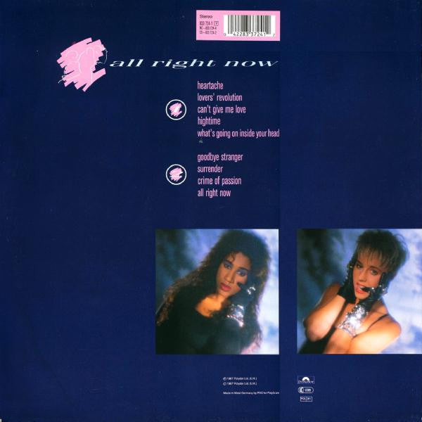 Pepsi & Shirlie : All Right Now (LP, Album)