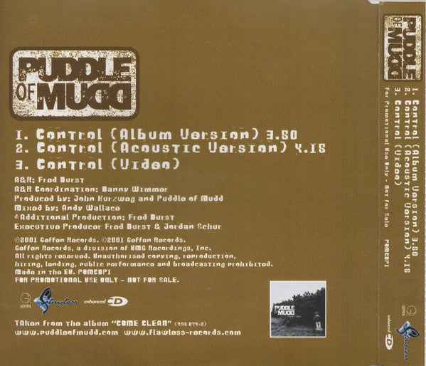 Puddle Of Mudd : Control (CD, Single, Enh, Promo)