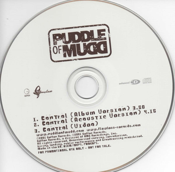 Puddle Of Mudd : Control (CD, Single, Enh, Promo)