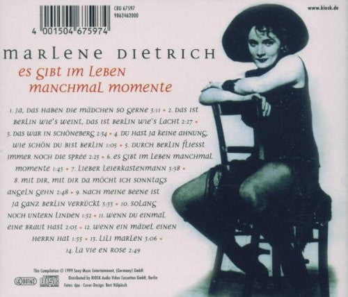 Marlene Dietrich : Es Gibt Im Leben Manchmal Momente (CD, Comp)