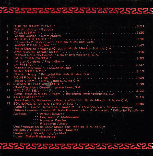 Vicente Fernandez : Que De Raro Tiene (CD, Album)