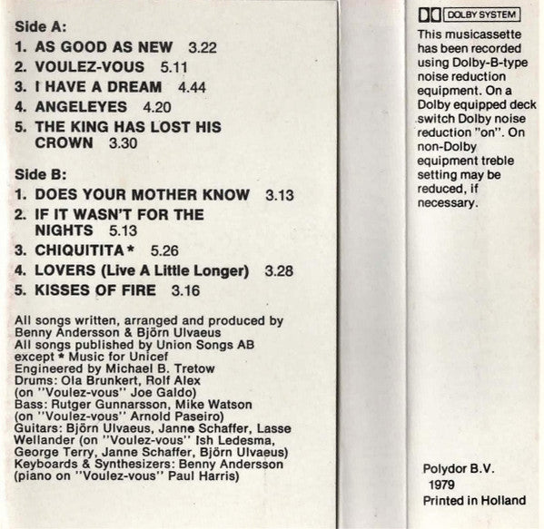 ABBA : Voulez-Vous (Cass, Album)