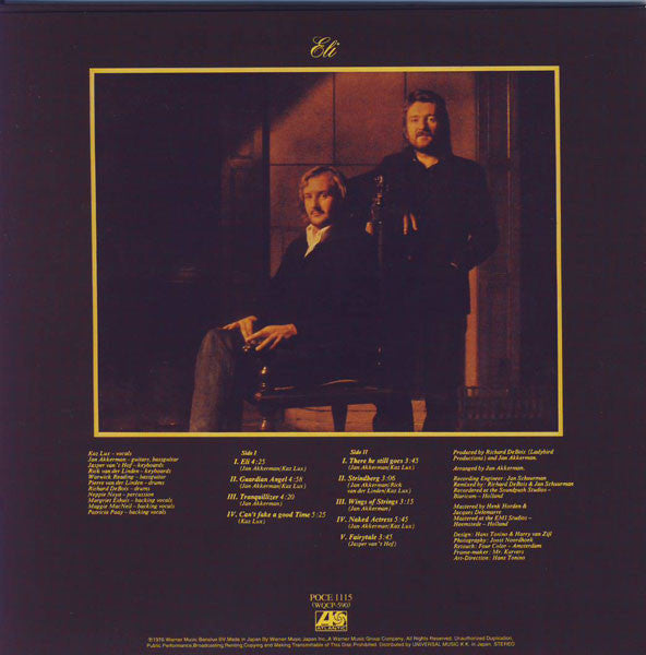 Jan Akkerman & Kaz Lux : Eli (CD, Album, Ltd, RE, RM, Pap)