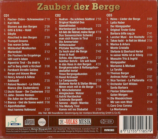 Various : Zauber Der Berge (3xCD, Comp, sli)
